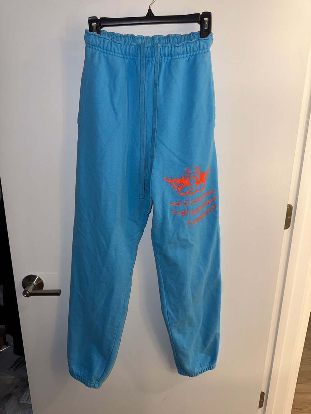 Boys Lie Lack of Commitment Sweatpants Blue Size Small